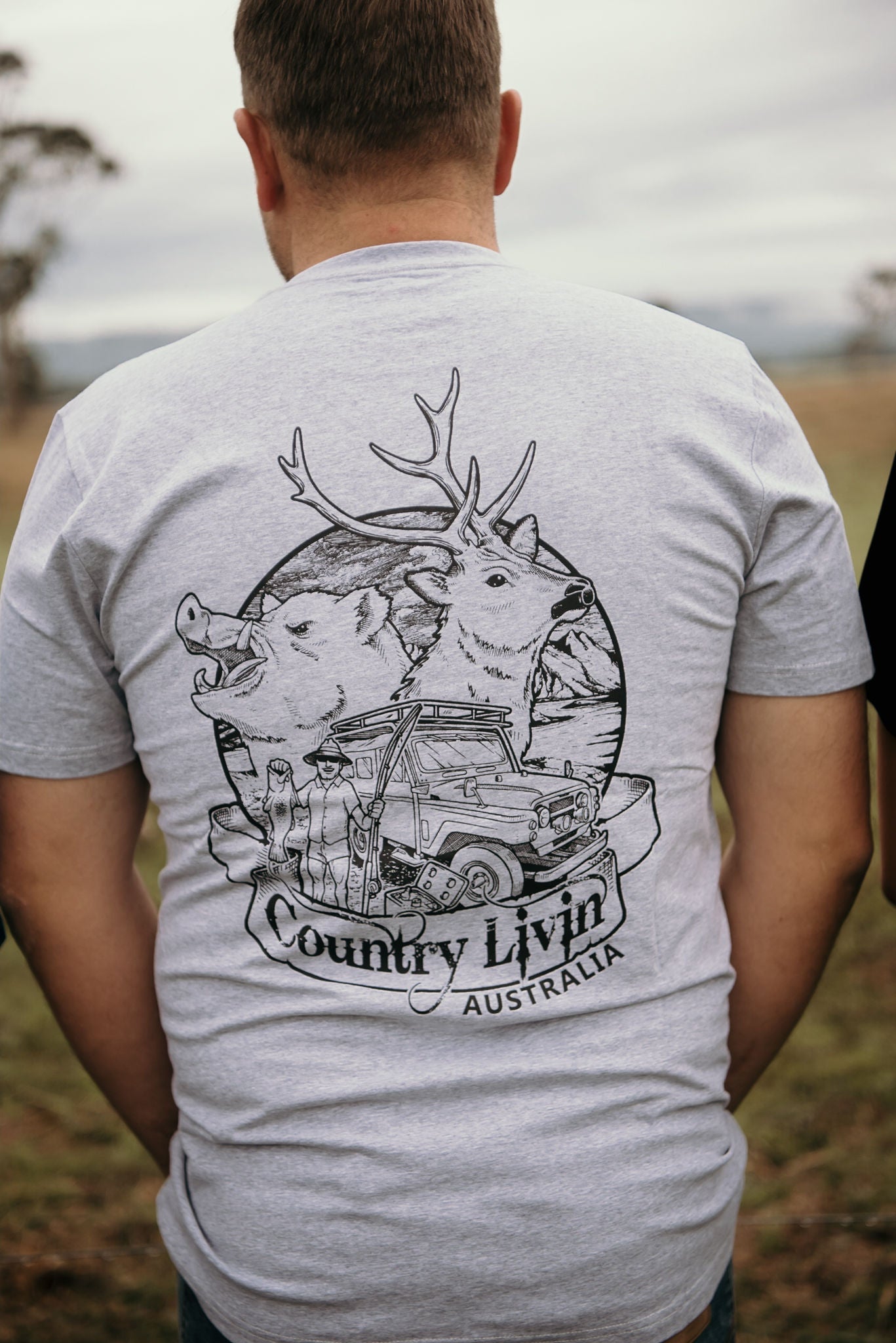 Adults Country Livin Australia Tee